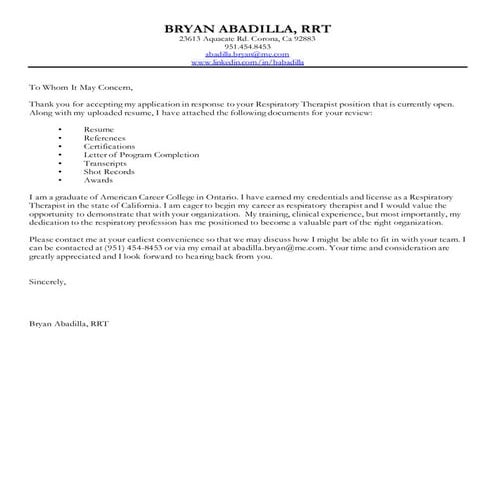 Cover letter TX RRT | DOCX