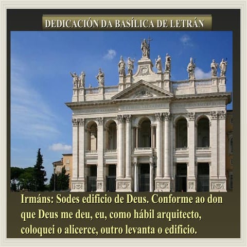 32º domingo toa 2014 dedicación baílica letrán