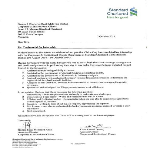 SCB Testimonal | PDF
