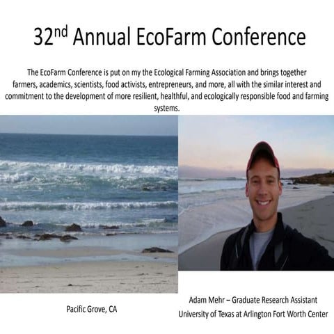 EcoFarm Conference