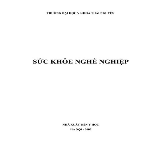 Sức khỏe nghề nghiệp