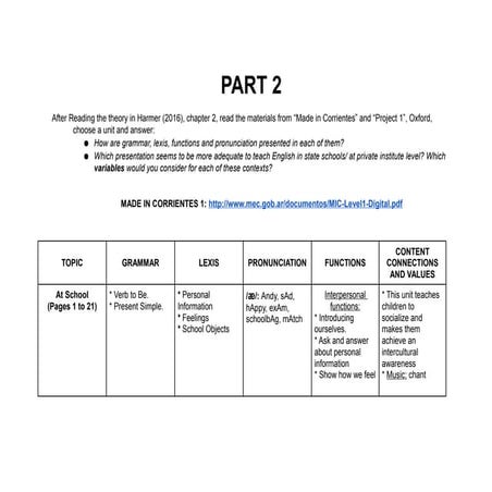 Practical 3 - Parts 2 and 3