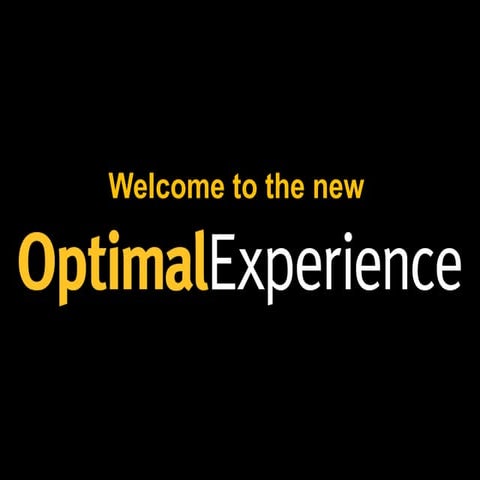The New Optimal Experience