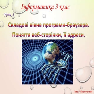 3 клас 3 урок. Складові вікна прогр...