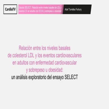 ePoster SELECT. ESC Congress Madrid 2025 | PDF
