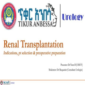 Kidney Transplantation | PPTX