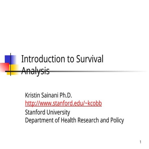 Introduction to Survival Analysis in statistics, Kaplan Meier