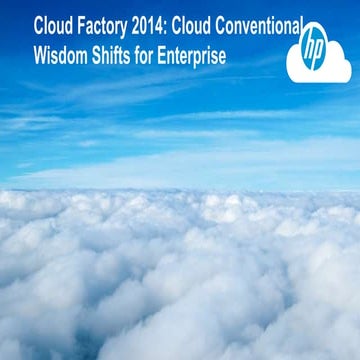 Wisdom Shifts for Enterprise by Kerry Bailey, SVP, HP