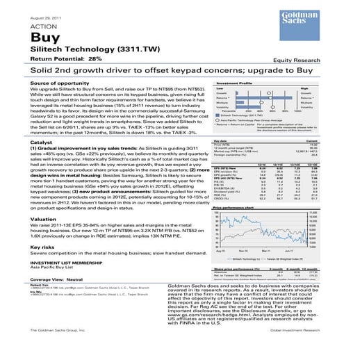 Solid 2nd Growth Driver for Silitech | PDF
