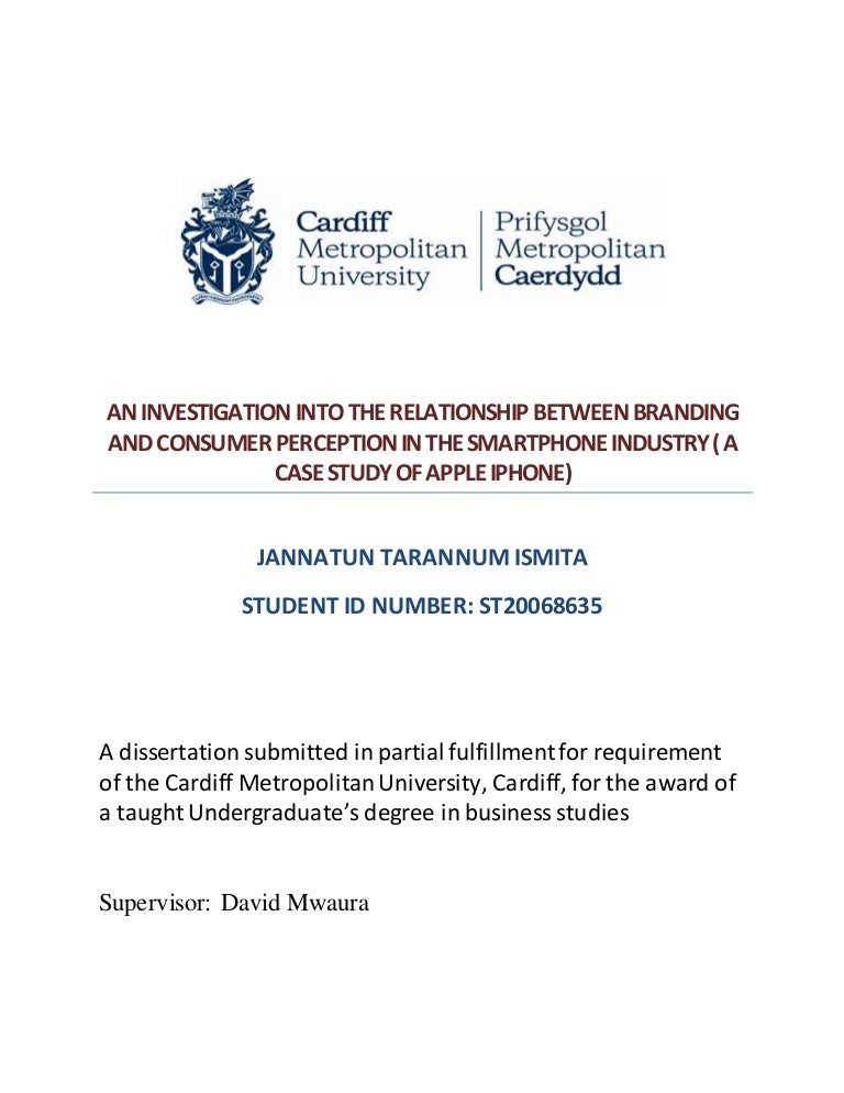 Cardiff university dissertation guidance