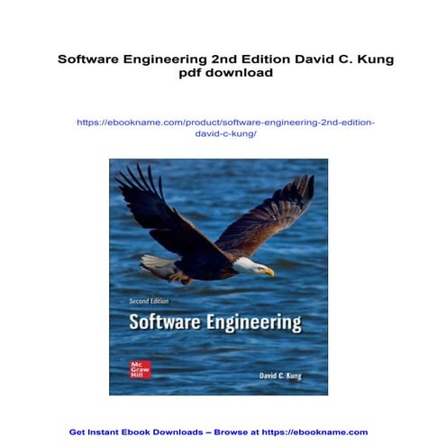 Software Engineering 2nd Edition David C. Kung