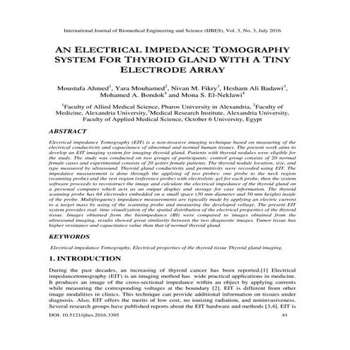 AN ELECTRICAL IMPEDANCE TOMOGRAPHY SYSTEM FOR THYROID GLAND WITH A TINY ELECT...