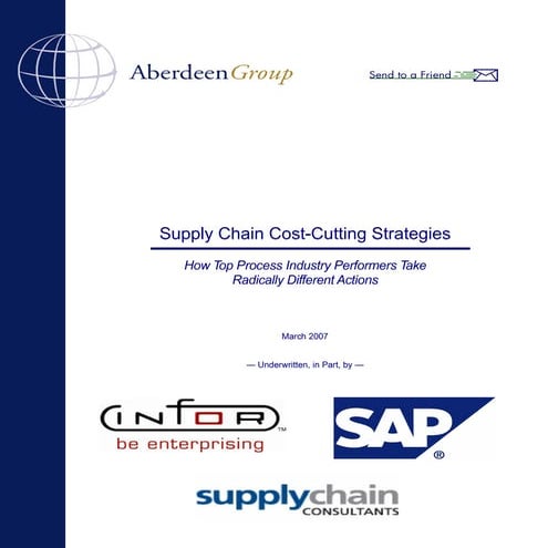 Supply Chain Cost-Cutting Strategies