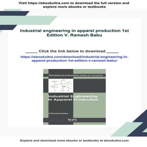 industrial engineering in sewing department | PDF