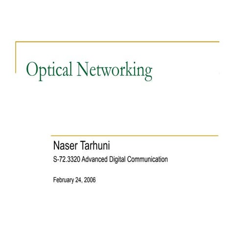 3320 optical networks
