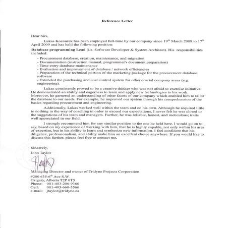 AMA Reference Letter | PDF