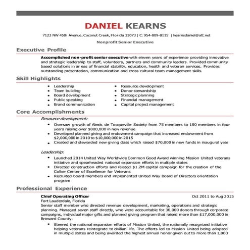 Daniel Kearns Resume-October 2015 general