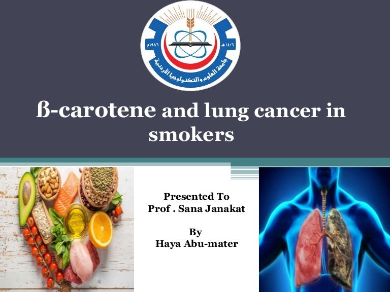 betacarotene and lung cancer in smokers