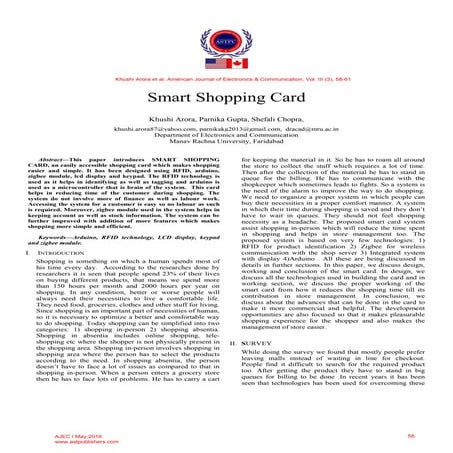 smart shopping card