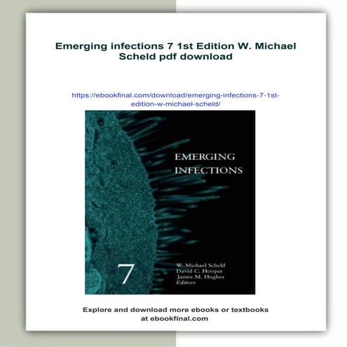 Emerging infections 7 1st Edition W. Michael Scheld | PDF