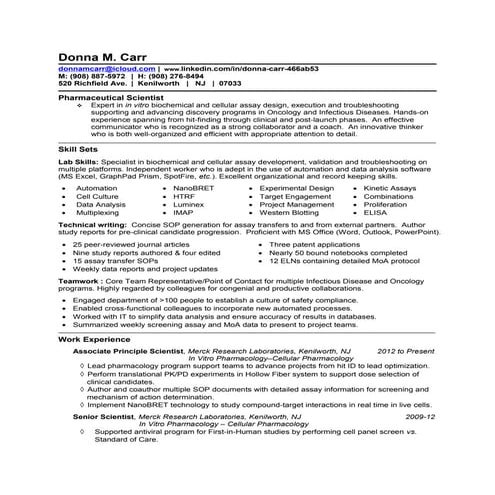 DonnaMCarr CV 2016-C3 | DOC