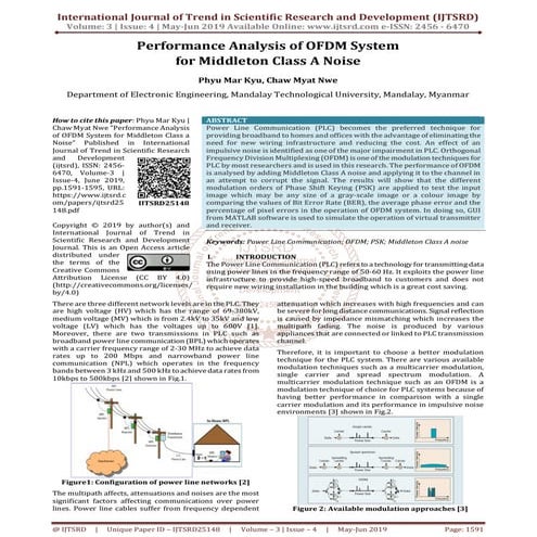 Performance Analysis of OFDM System for Middleton Class A Noise