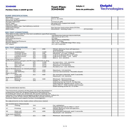 3340f401g plano de teste delphi