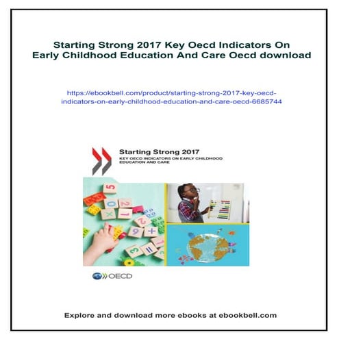 Starting Strong 2017 Key Oecd Indicators On Early Childhood Education And Care Oecd