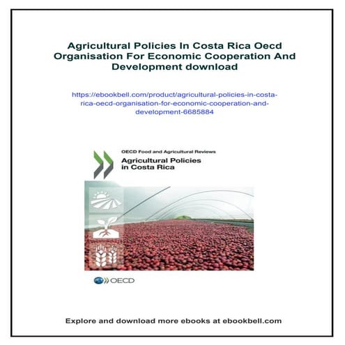 Agricultural Policies In Costa Rica Oecd Organisation For Economic ...