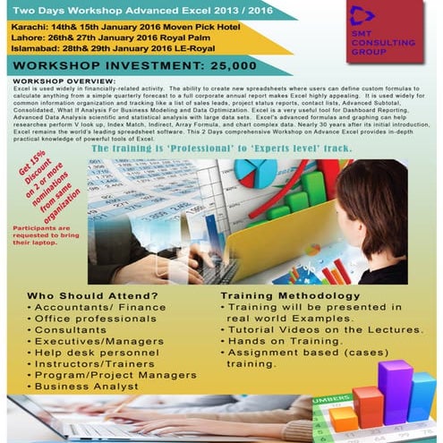 ADVANCED EXCEL 2013  SMT CONSULTING GROUP