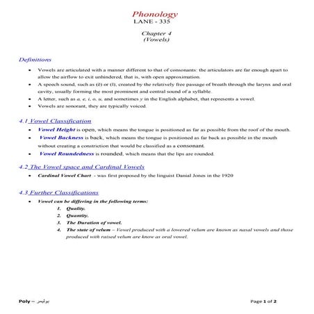 335   chpt 4 summary