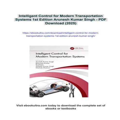 Intelligent Control for Modern Transportation Systems 1st Edition ...