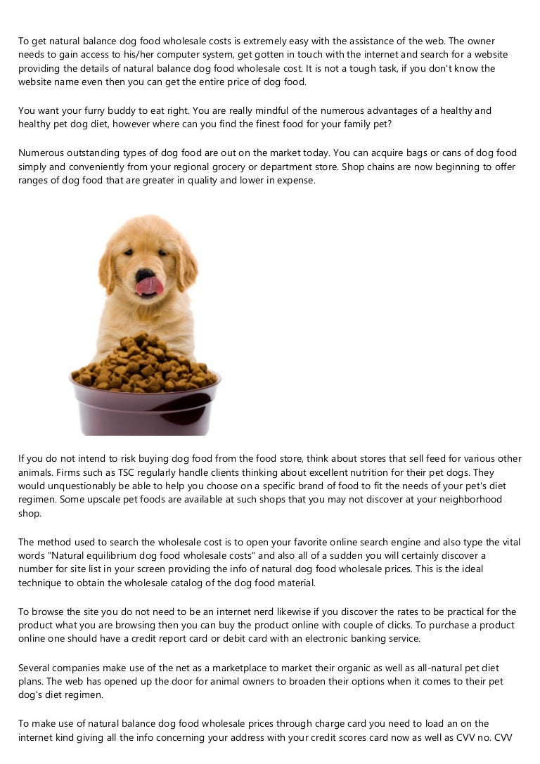 dog food wholesale online