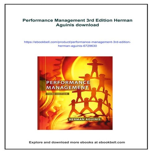 Performance Management 3rd Edition Herman Aguinis