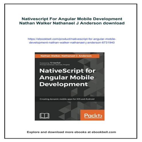Nativescript For Angular Mobile Development Nathan Walker Nathanael J ...