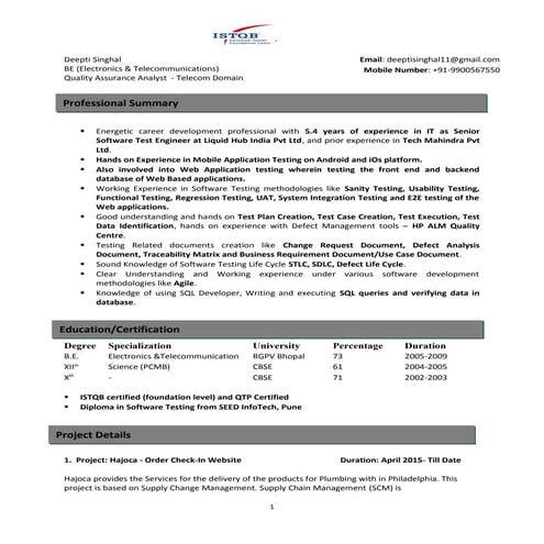 Deepti Singhal_QA_Bangalore_5.4Years