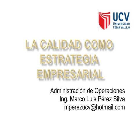 Sesion 04 - Proceso del Control de la Calidad | PPT