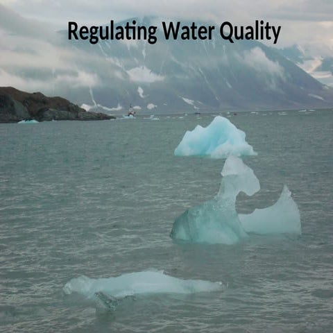 regulating water quality................
