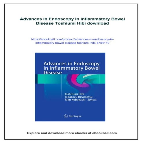 Advances In Endoscopy In Inflammatory Bowel Disease Toshiumi Hibi | PDF
