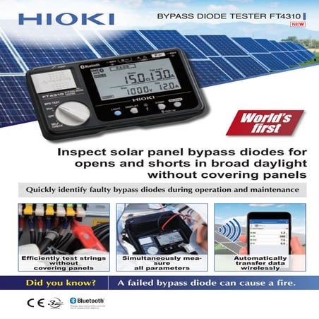 HIOKI BYPASS DIODE TESTER FT4310