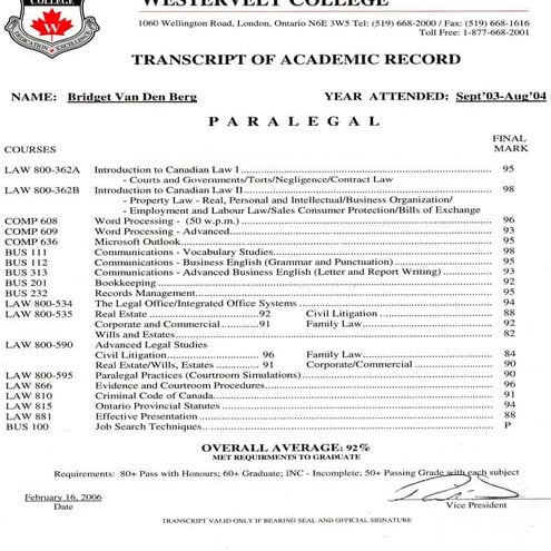 Westervelt transcript | PDF