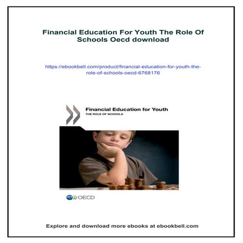 Financial Education For Youth The Role Of Schools Oecd | PDF