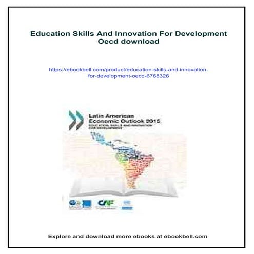 Education Skills And Innovation For Development Oecd | PDF