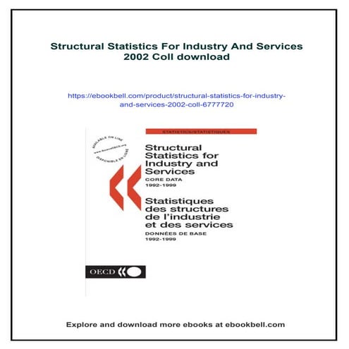 Structural Statistics For Industry And Services 2002 Coll | PDF