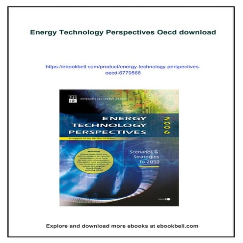 Download full ebook of Energy Technology Perspectives Oecd instant download pdf