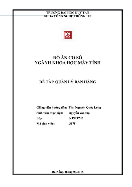 Đồ Án Quản Lý Bán Hàng bằng C++