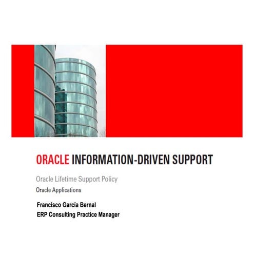 Presentacion EBS Customers Day 1 Lifetime Support