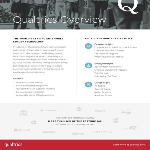 Qualtrics_Overview_2015 | PDF