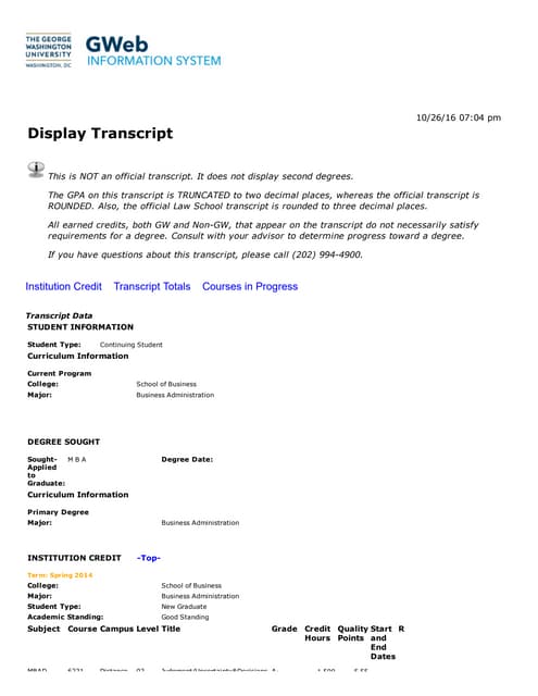 ITE transcript 2 | PDF