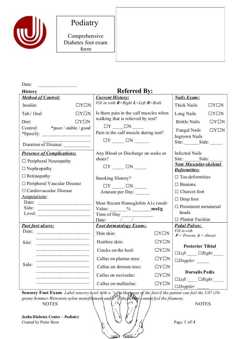 Diabetes Foot Exam